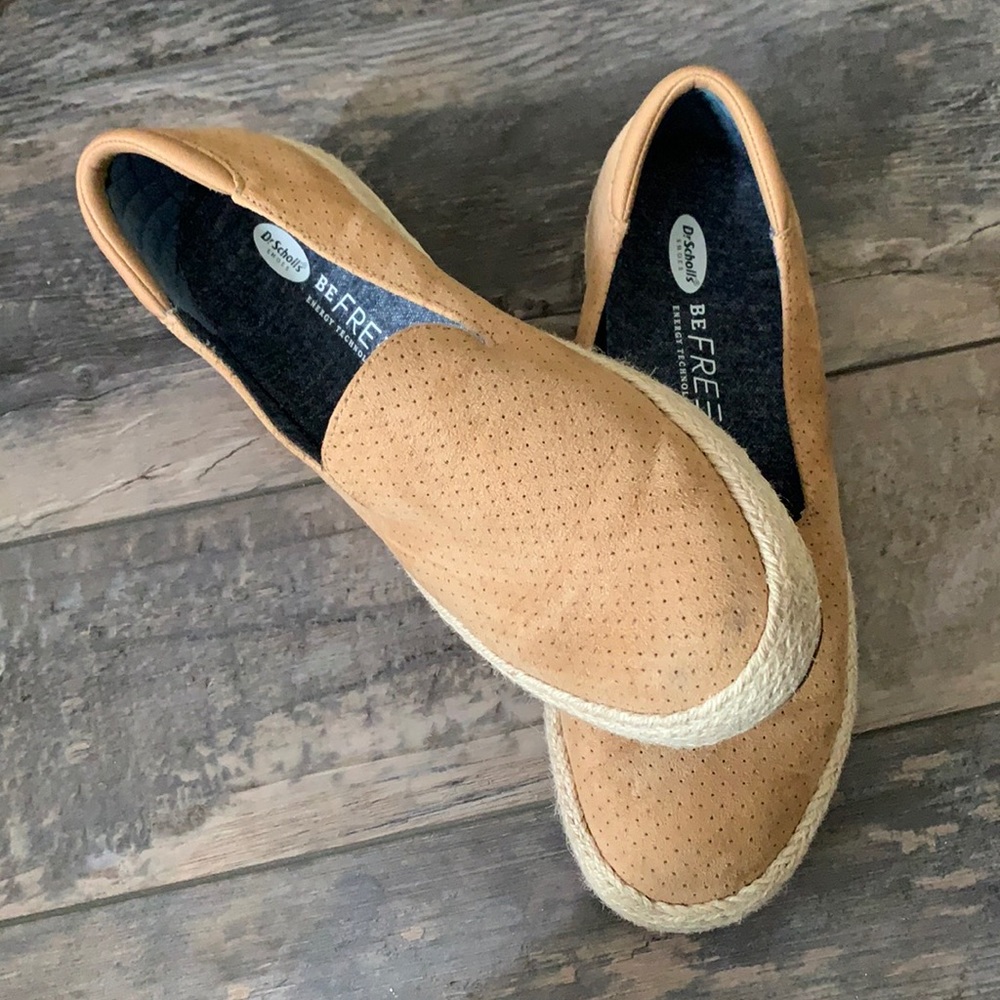 (8) Dr. School’s Tan Slip On Loafers Be Free Energy Technology